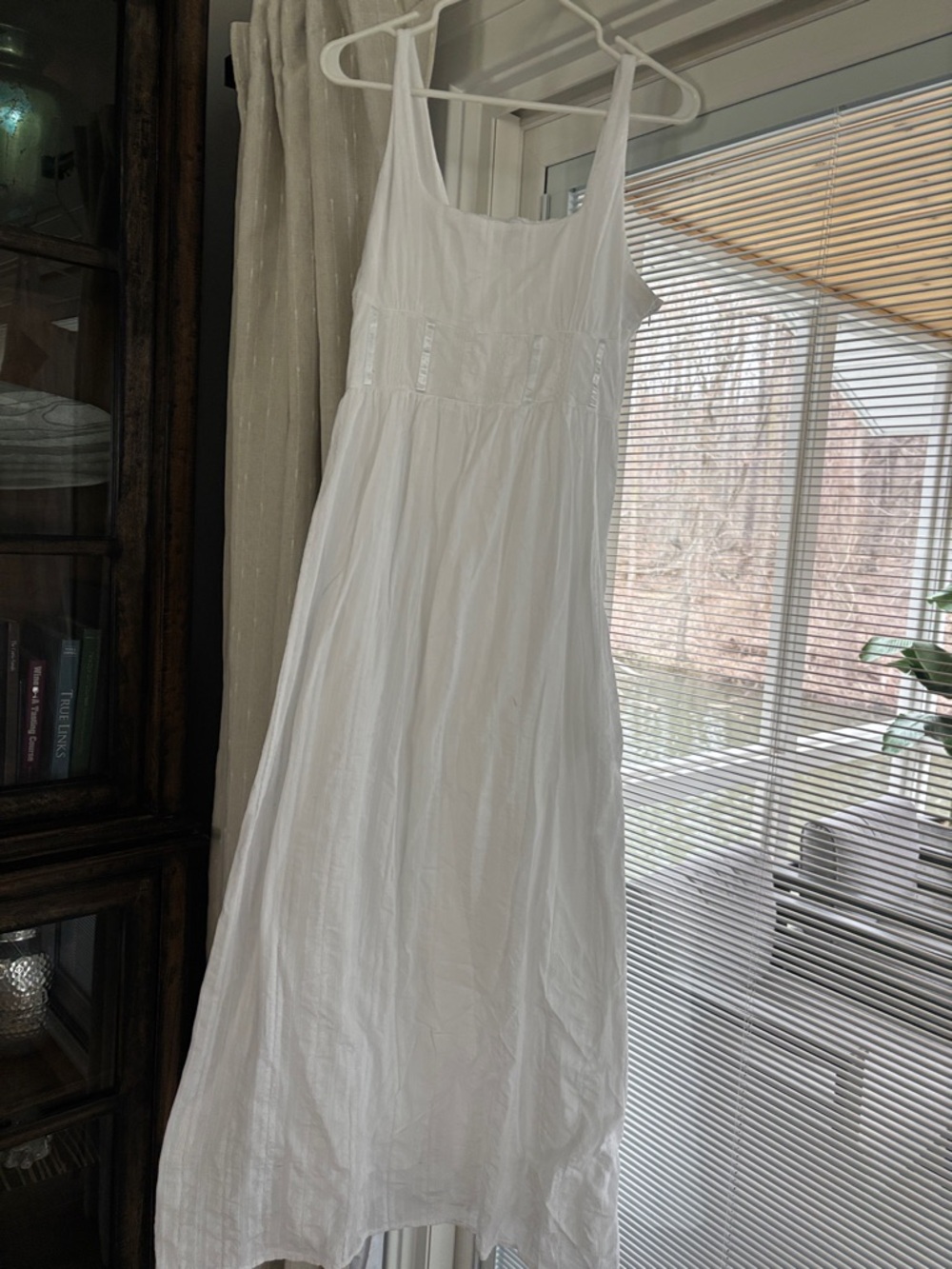 Princess Polly White Cotton Slip Dress with Adjustable Straps